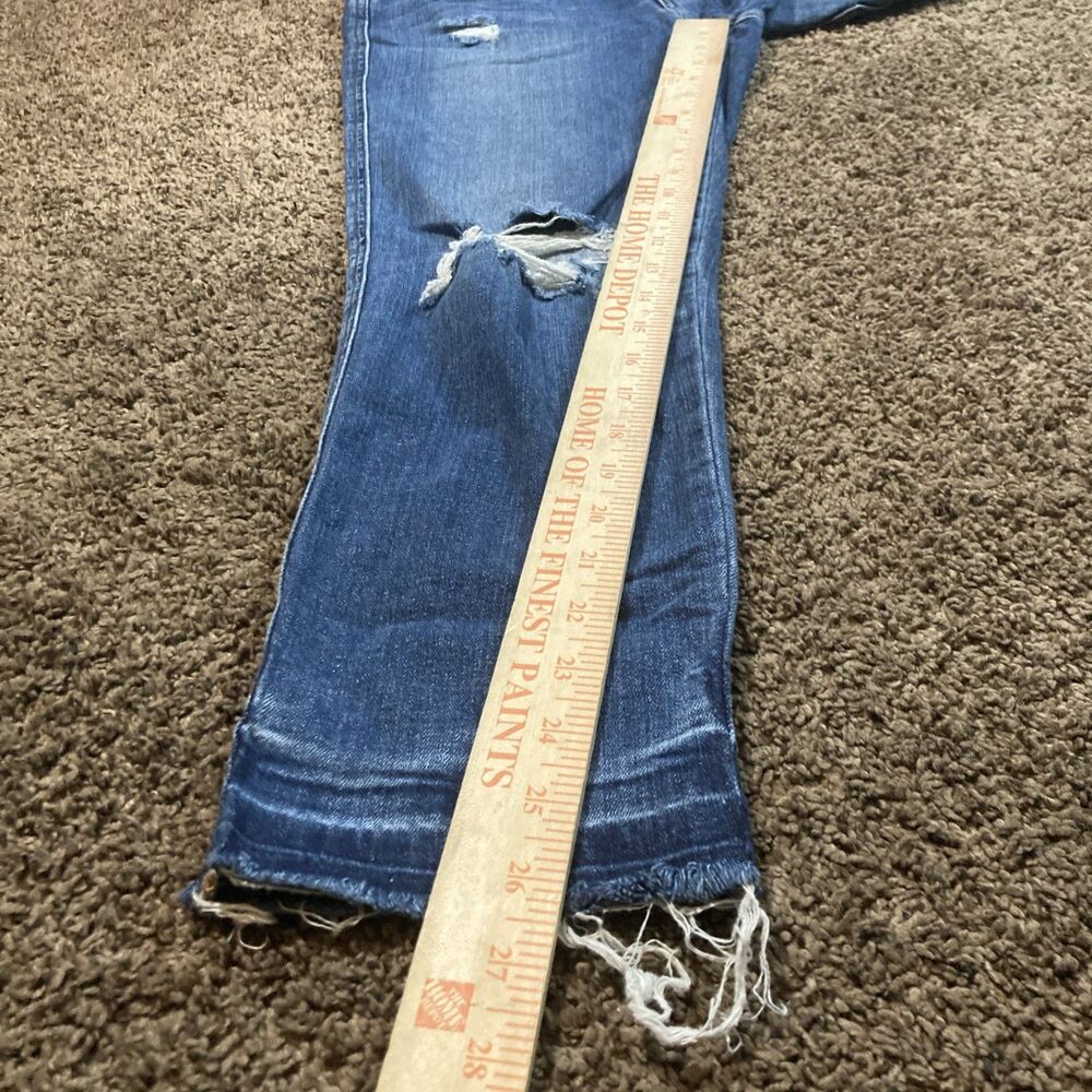 Joe's Jeans The Ex-Lover Straight Crop Womens 27 Blue Distressed Boyfriend Denim - Picture 5 of 9